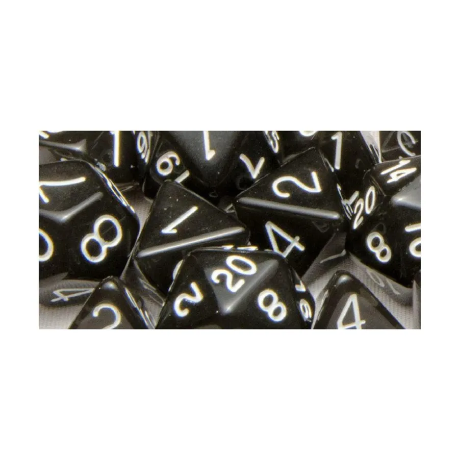 Многогранные игральные кости — полупрозрачный черный с белым, Arch'd4 (15), Game Dice - Translucent (Role 4 Initiative)
Многогранные игральные кости — полупрозрачный черный с белым, Arch'd4 (15), Game Dice - Translucent (Role 4 Initiative)