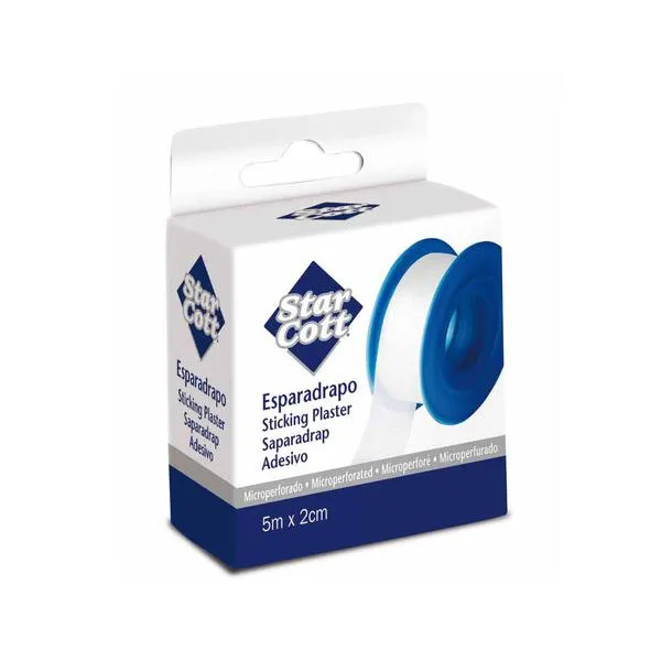 Микроперфорированная пластиковая лента Star Cott Sticking Plaster Star Cott, 1 UD
Микроперфорированная пластиковая лента Star Cott Sticking Plaster Star Cott, 1 UD