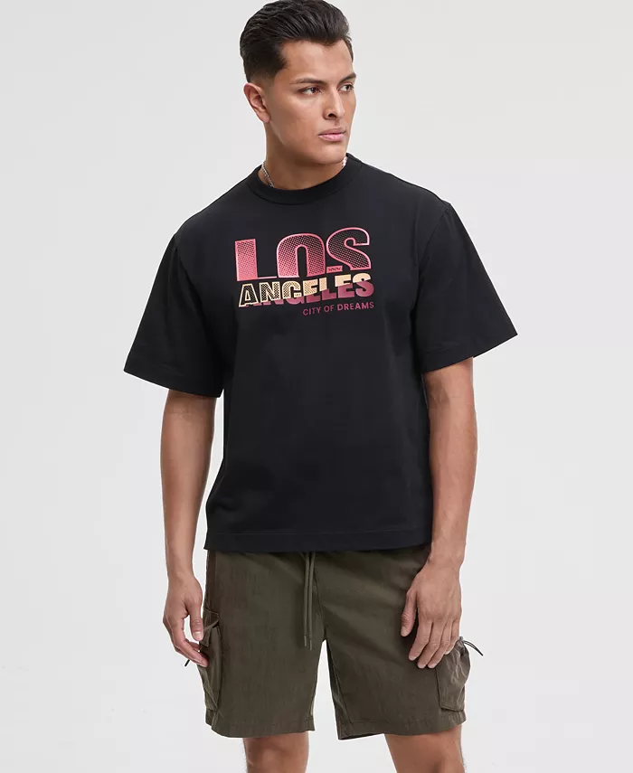 Мужская футболка Los Angeles свободного кроя с принтом Mode of One, черный
Мужская футболка Los Angeles свободного кроя с принтом Mode of One, черный