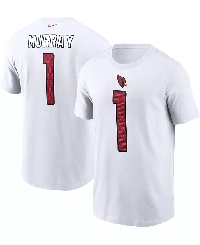 Мужская белая футболка с именем и номером Кайлера Мюррея из Arizona Cardinals Nike
Мужская белая футболка с именем и номером Кайлера Мюррея из Arizona Cardinals Nike