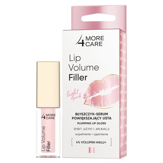 Блеск для губ для объема губ, светло-розовый, 4,8 г More4Care Lip Volume Filler
Блеск для губ для объема губ, светло-розовый, 4,8 г More4Care Lip Volume Filler
