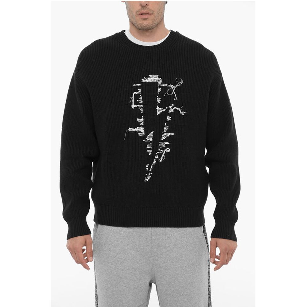 Черный хлопковый свитер Neil Barrett, Black 
Черный хлопковый свитер Neil Barrett, Black