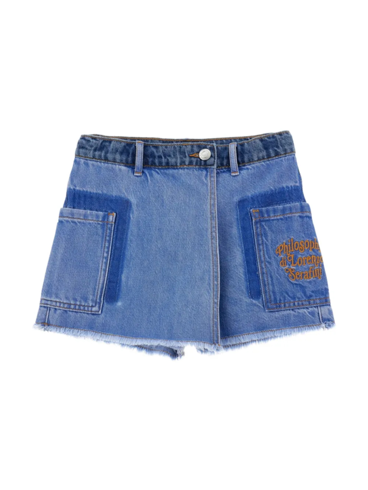Джинсовые шорты с драпировкой Philosophy Di Lorenzo Serafini Kids, синий
Джинсовые шорты с драпировкой Philosophy Di Lorenzo Serafini Kids, синий