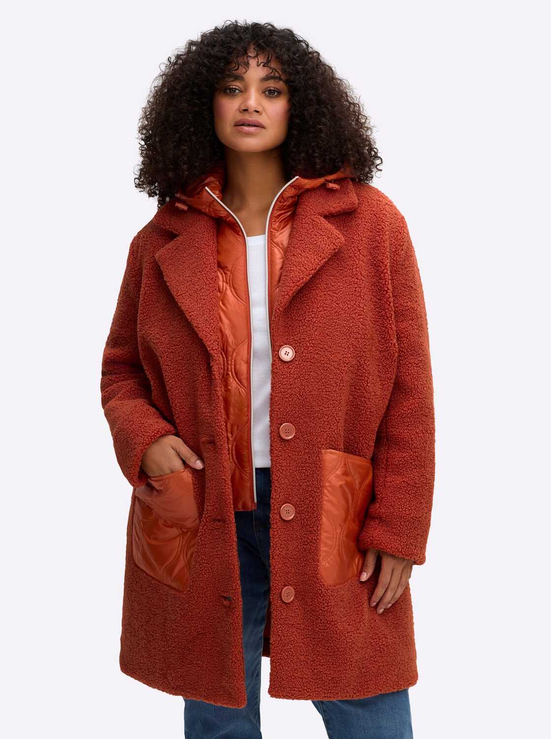 SHEEGO Демисезонное пальто в цвете Rusty Red
SHEEGO Демисезонное пальто в цвете Rusty Red
