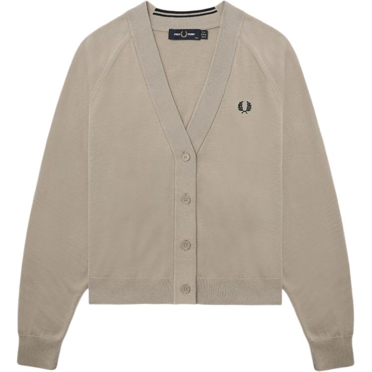 Кардиган с вышитым логотипом FRED PERRY, бежевый
Кардиган с вышитым логотипом FRED PERRY, бежевый