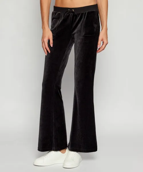Повседневные спортивные штаны Flare fit Juicy Couture, черный 
Повседневные спортивные штаны Flare fit Juicy Couture, черный