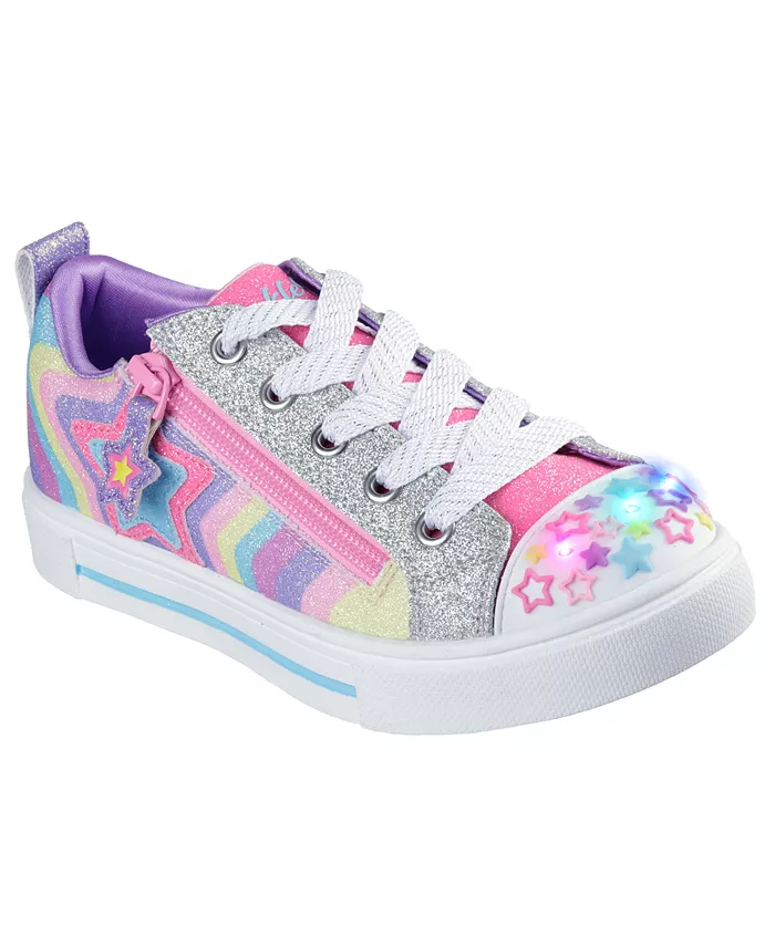 Маленькие девочки Twinkle Toes: Twinkle Sparks - повседневные светящиеся кроссовки Cosmic Burst от Finish Line Skechers, мультиколор
Маленькие девочки Twinkle Toes: Twinkle Sparks - повседневные светящиеся кроссовки Cosmic Burst от Finish Line Skechers, мультиколор