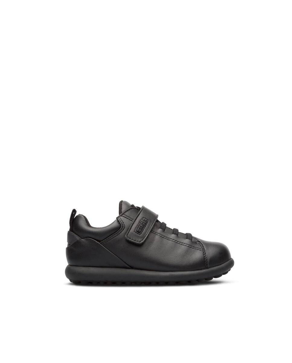 Черные кожаные детские кроссовки с усиленным носком Camper, черный
Черные кожаные детские кроссовки с усиленным носком Camper, черный