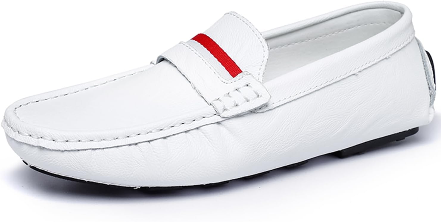 Мужские мокасины Dacnakby Penny Loafers, лоферы, слипоны с красно-белой полоской, повседневная обувь на плоской подошве, лодочные туфли
Мужские мокасины Dacnakby Penny Loafers, лоферы, слипоны с красно-белой полоской, повседневная обувь на плоской подошве, лодочные туфли