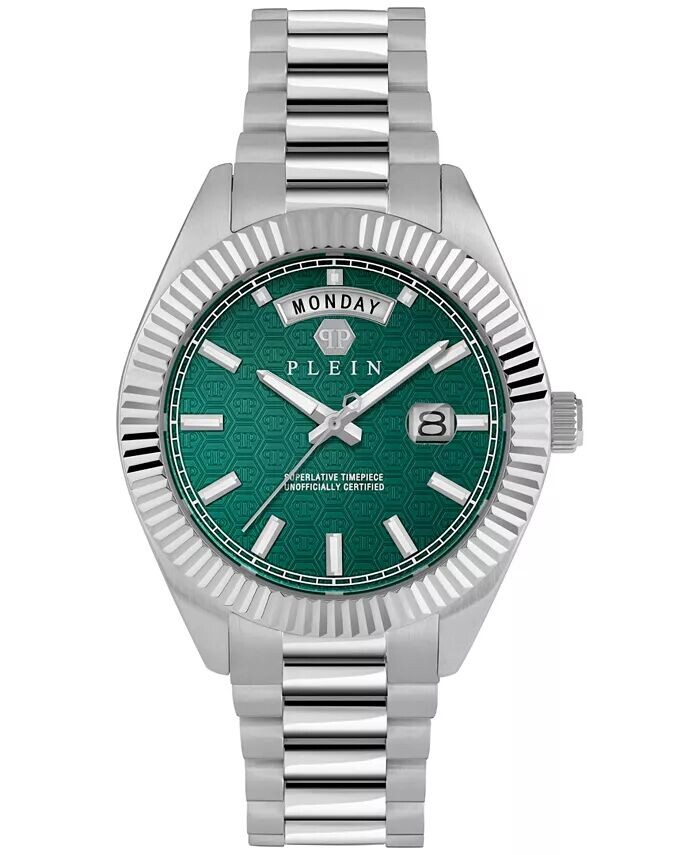 Мужские часы Date Superlative с браслетом из нержавеющей стали, 42 мм Philipp Plein, серебро
Мужские часы Date Superlative с браслетом из нержавеющей стали, 42 мм Philipp Plein, серебро