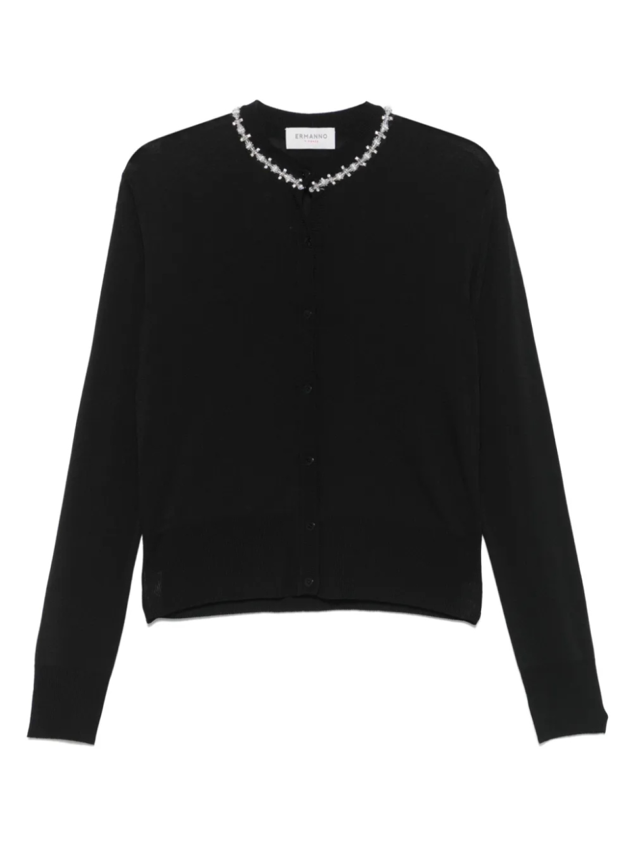 Кардиган, украшенный кристаллами ERMANNO FIRENZE, черный
Кардиган, украшенный кристаллами ERMANNO FIRENZE, черный