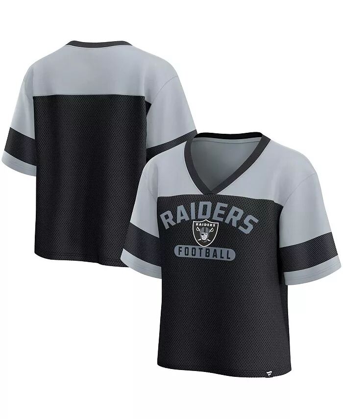 Женский черный/серебристый топ Las Vegas Raiders Homeschool Jersey Poly с V-образным вырезом Fanatics
Женский черный/серебристый топ Las Vegas Raiders Homeschool Jersey Poly с V-образным вырезом Fanatics