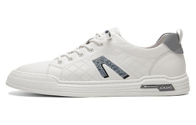 Кеды мужские, обувь для скейтбординга низкая белый Aokang 
Кеды мужские, обувь для скейтбординга низкая белый Aokang