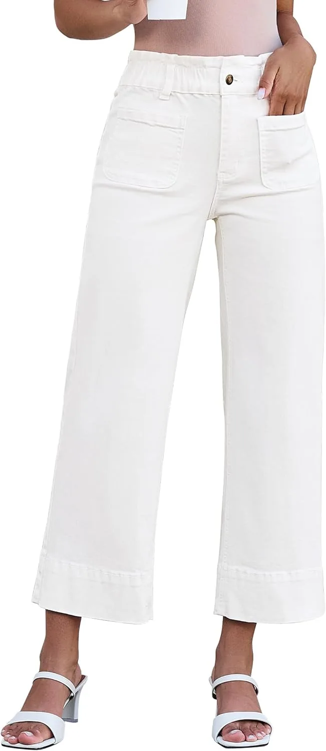 Luvamia широкие укороченные джинсы для женщин с высокой посадкой и карманами
Luvamia широкие укороченные джинсы для женщин с высокой посадкой и карманами