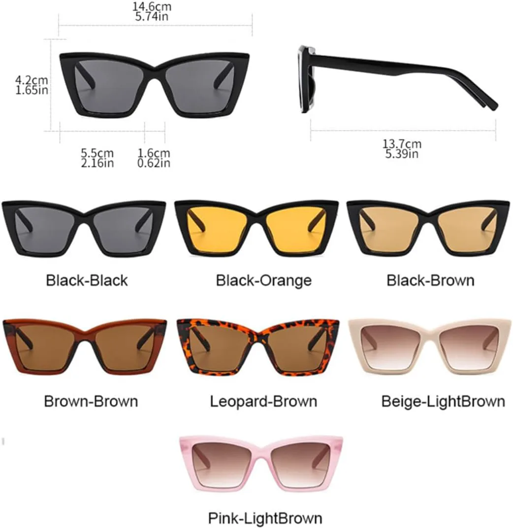 Винтажные солнцезащитные очки «кошачий глаз» для женщин, классический тренд, панк, популярные, защита от УФ-излучения UV400 (черно-оранжевые) TVTBBVV, Black-orange
Винтажные солнцезащитные очки «кошачий глаз» для женщин, классический тренд, панк, популярные, защита от УФ-излучения UV400 (черно-оранжевые) TVTBBVV, Black-orange