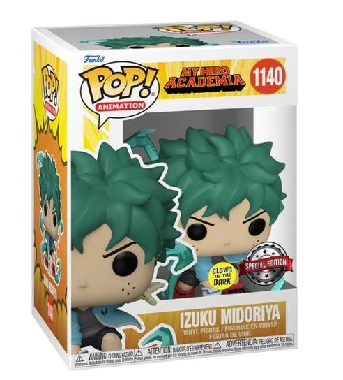 Funko POP! Аниме, коллекционная фигурка, Моя Геройская Академия, Изуку Мидория, Сияние
Funko POP! Аниме, коллекционная фигурка, Моя Геройская Академия, Изуку Мидория, Сияние