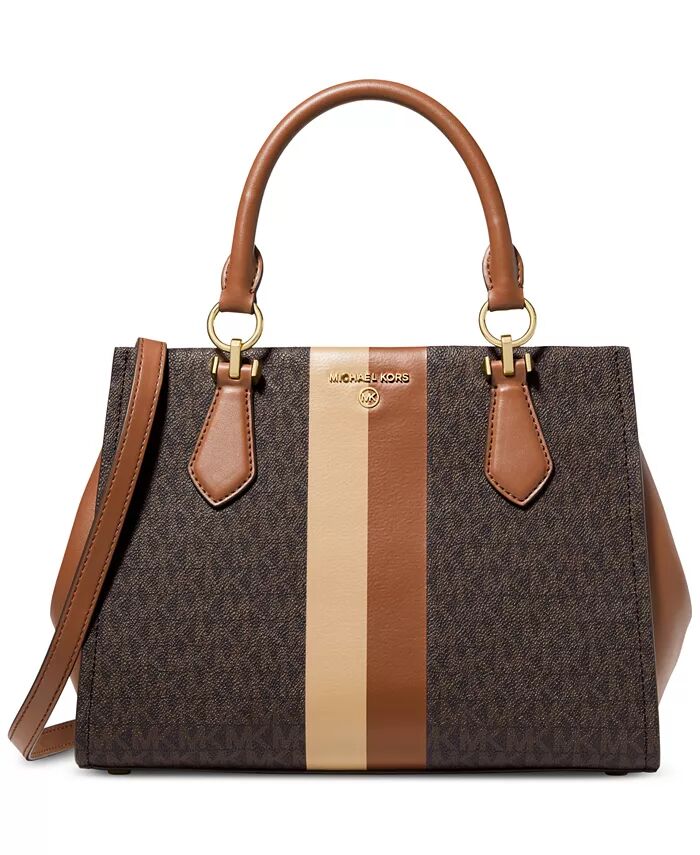 Сумка-портфель в полоску с логотипом Marilyn средней длины Michael Kors, коричневый
Сумка-портфель в полоску с логотипом Marilyn средней длины Michael Kors, коричневый