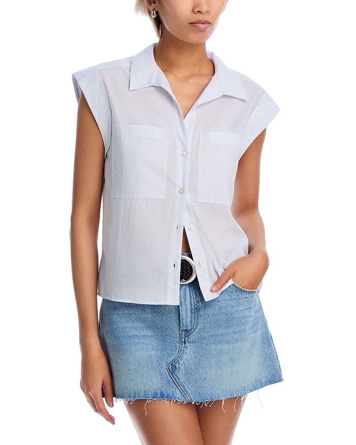 Рубашка для отдыха из ткани сирсакер FRAME, синий
Рубашка для отдыха из ткани сирсакер FRAME, синий