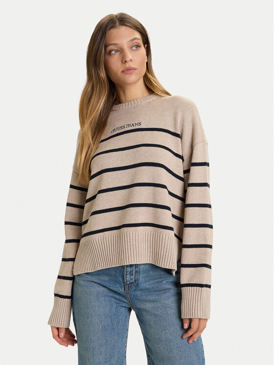 Свитер relaxed fit W5BR03 Z3HM1 Guess Jeans, бежевый
Свитер relaxed fit W5BR03 Z3HM1 Guess Jeans, бежевый