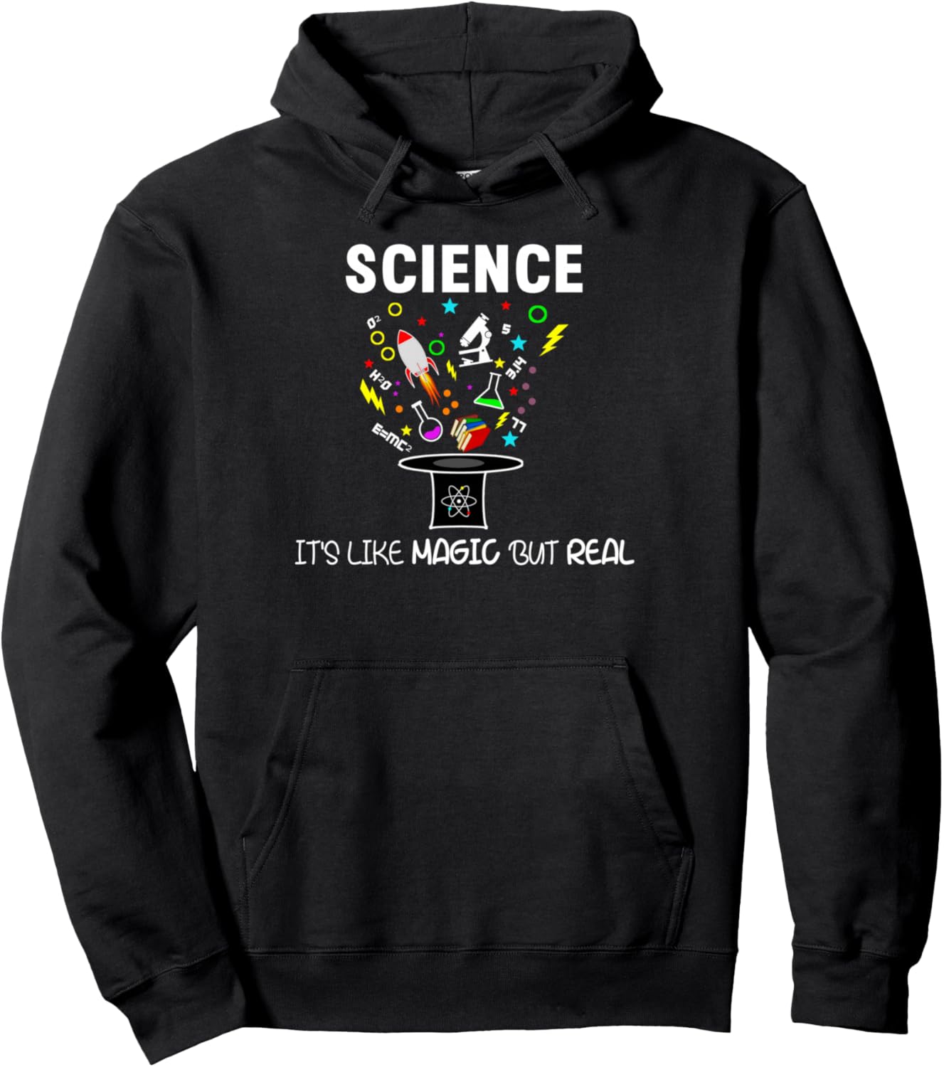 Наука - это как магия, но она реальна. Худи Chemistry Physics Science Geek, черный
Наука - это как магия, но она реальна. Худи Chemistry Physics Science Geek, черный