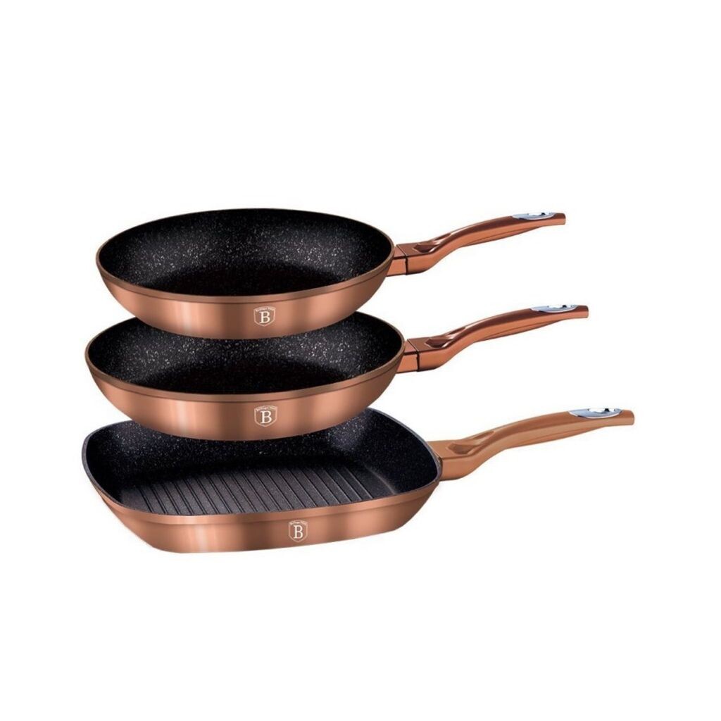 Набор Berlinger Haus с 3 гранитными сковородками Rose Gold Line 9043 BerlingerHaus
Набор Berlinger Haus с 3 гранитными сковородками Rose Gold Line 9043 BerlingerHaus