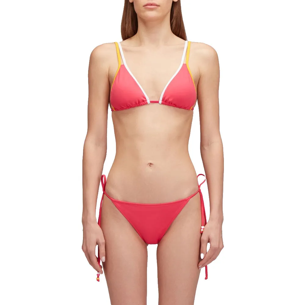 Бикини Sundek Reese: треугольный топ и трусики на шнуровке, розовый
Бикини Sundek Reese: треугольный топ и трусики на шнуровке, розовый