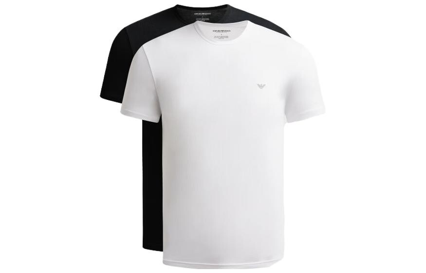 EMPORIO ARMANI Мужская футболка, Набор из 2 шт. (черный и белый) 
EMPORIO ARMANI Мужская футболка, Набор из 2 шт. (черный и белый)
