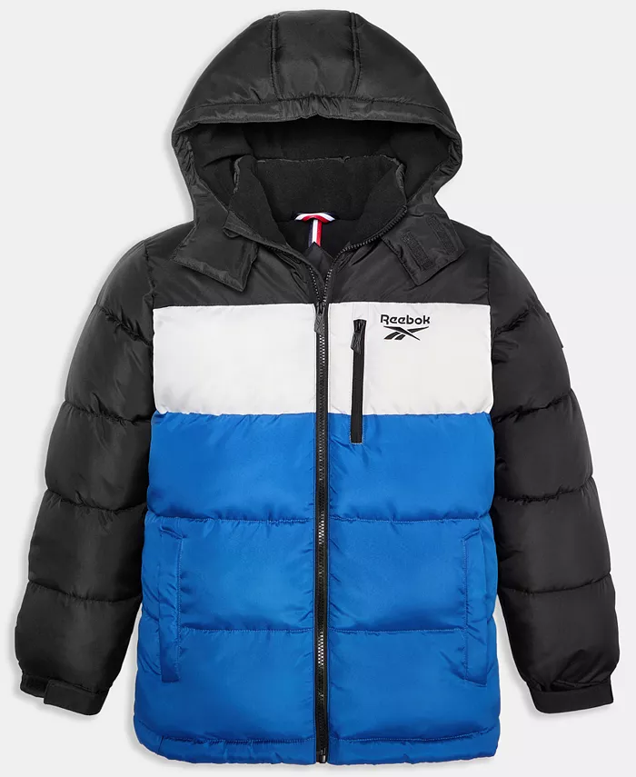 Промо-куртка с длинным рукавом для больших мальчиков в стиле колор-блок Reebok, синий
Промо-куртка с длинным рукавом для больших мальчиков в стиле колор-блок Reebok, синий