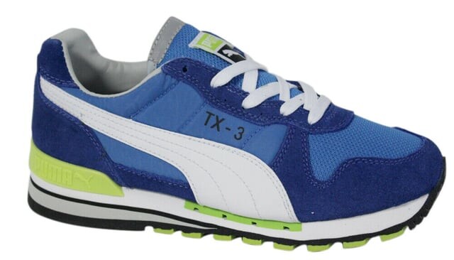 Мужские кожаные текстильные кроссовки Tx 3 со шнурками 341044 71 b24c Puma, синий
Мужские кожаные текстильные кроссовки Tx 3 со шнурками 341044 71 b24c Puma, синий