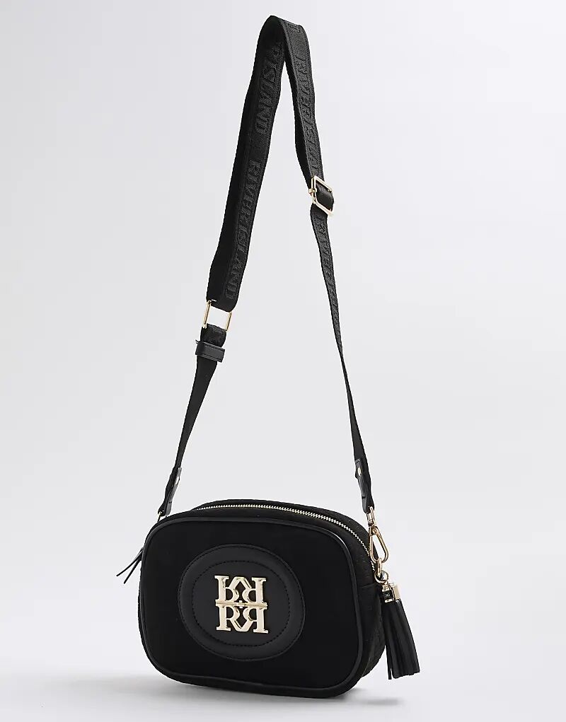 Сумка через плечо River Island RR из искусственной замши с монограммой черного цвета
Сумка через плечо River Island RR из искусственной замши с монограммой черного цвета
