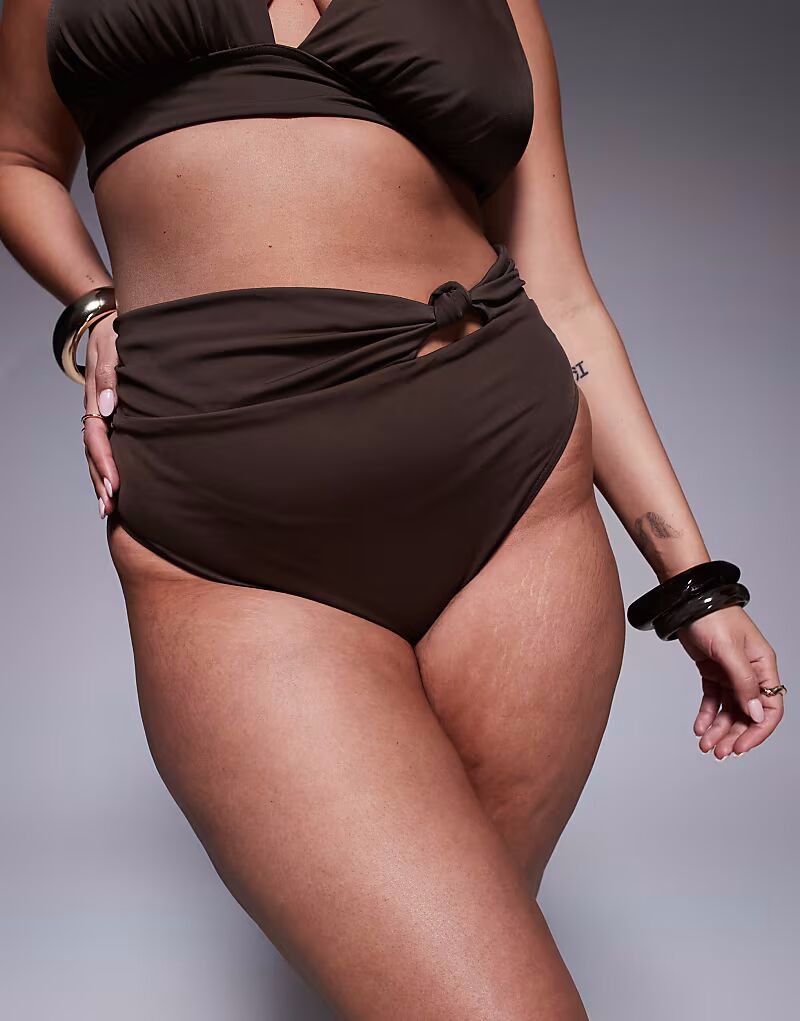 Плавки бикини Curve Nina с узлом шоколадно-коричневого цвета Asos Curve
Плавки бикини Curve Nina с узлом шоколадно-коричневого цвета Asos Curve