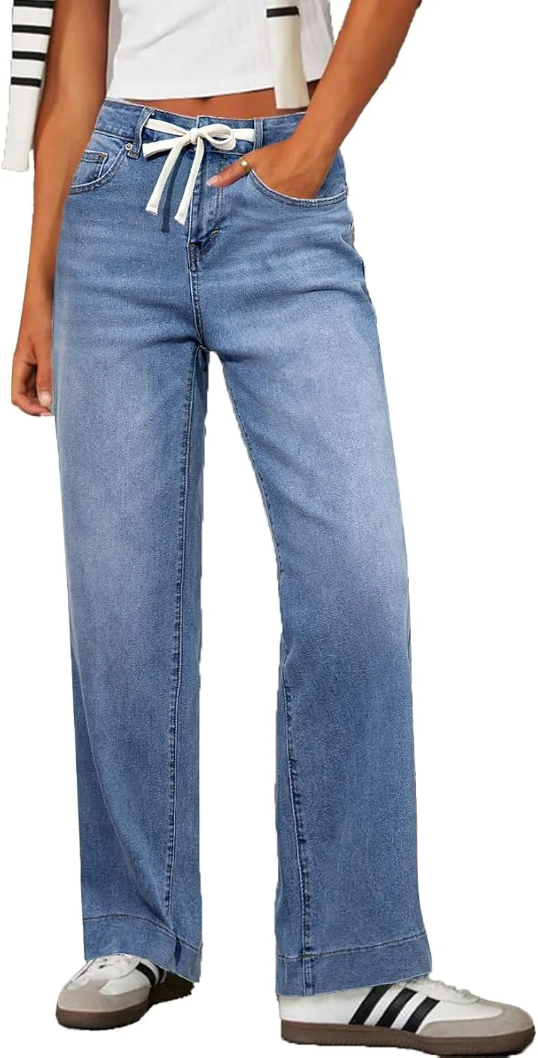 Sidefeel женские джинсы wide leg с высокой талией, эластичные, прямые, мешковатые, на шнурке, цвет zimbaplatinum
Sidefeel женские джинсы wide leg с высокой талией, эластичные, прямые, мешковатые, на шнурке, цвет zimbaplatinum