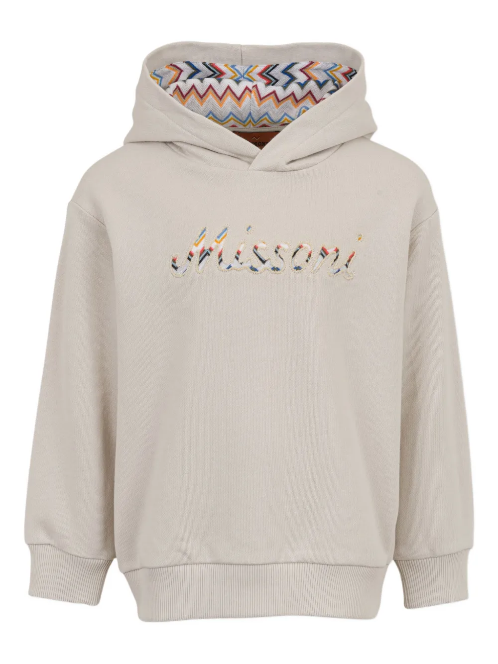 Худи с вышитым логотипом Missoni Kids, нейтральный
Худи с вышитым логотипом Missoni Kids, нейтральный