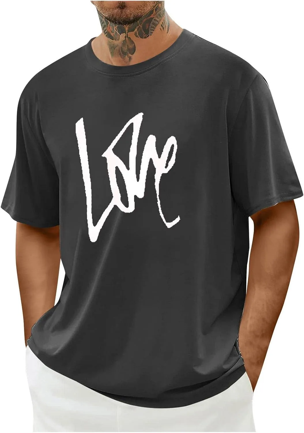 Мужская футболка Valentine's Day с принтом, летняя, свободного кроя
Мужская футболка Valentine's Day с принтом, летняя, свободного кроя