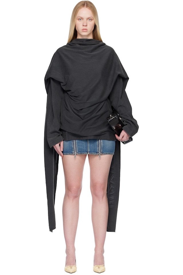 Футболка с интегрированным шарфом и печатью Лорье Jean Paul Gaultier, черный
Футболка с интегрированным шарфом и печатью Лорье Jean Paul Gaultier, черный