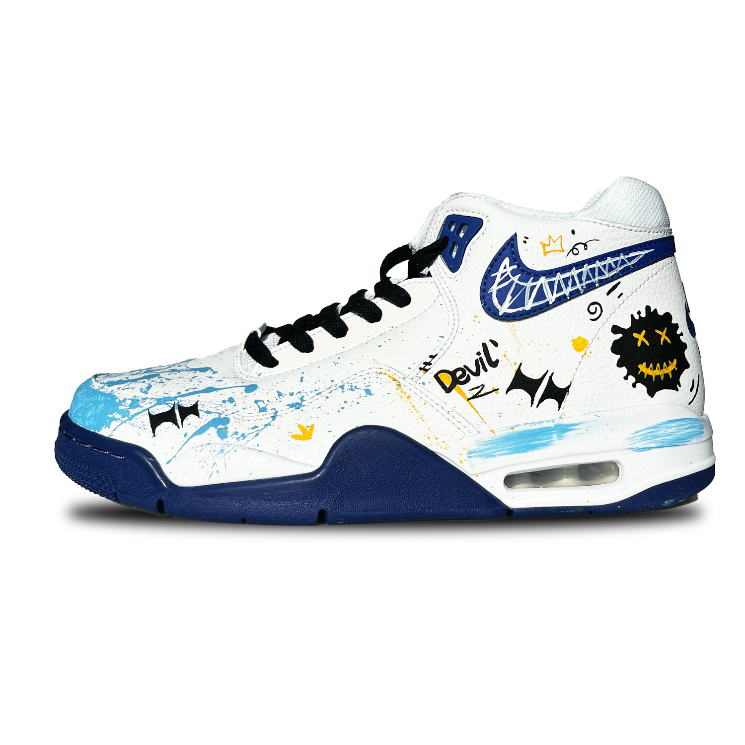 Nike Наследие полета амортизирующие нескользящие баскетбольные кроссовки мид-топ винтажные мужские синий белый черный, цвет Blue White Black
Nike Наследие полета амортизирующие нескользящие баскетбольные кроссовки мид-топ винтажные мужские синий белый черный, цвет Blue White Black