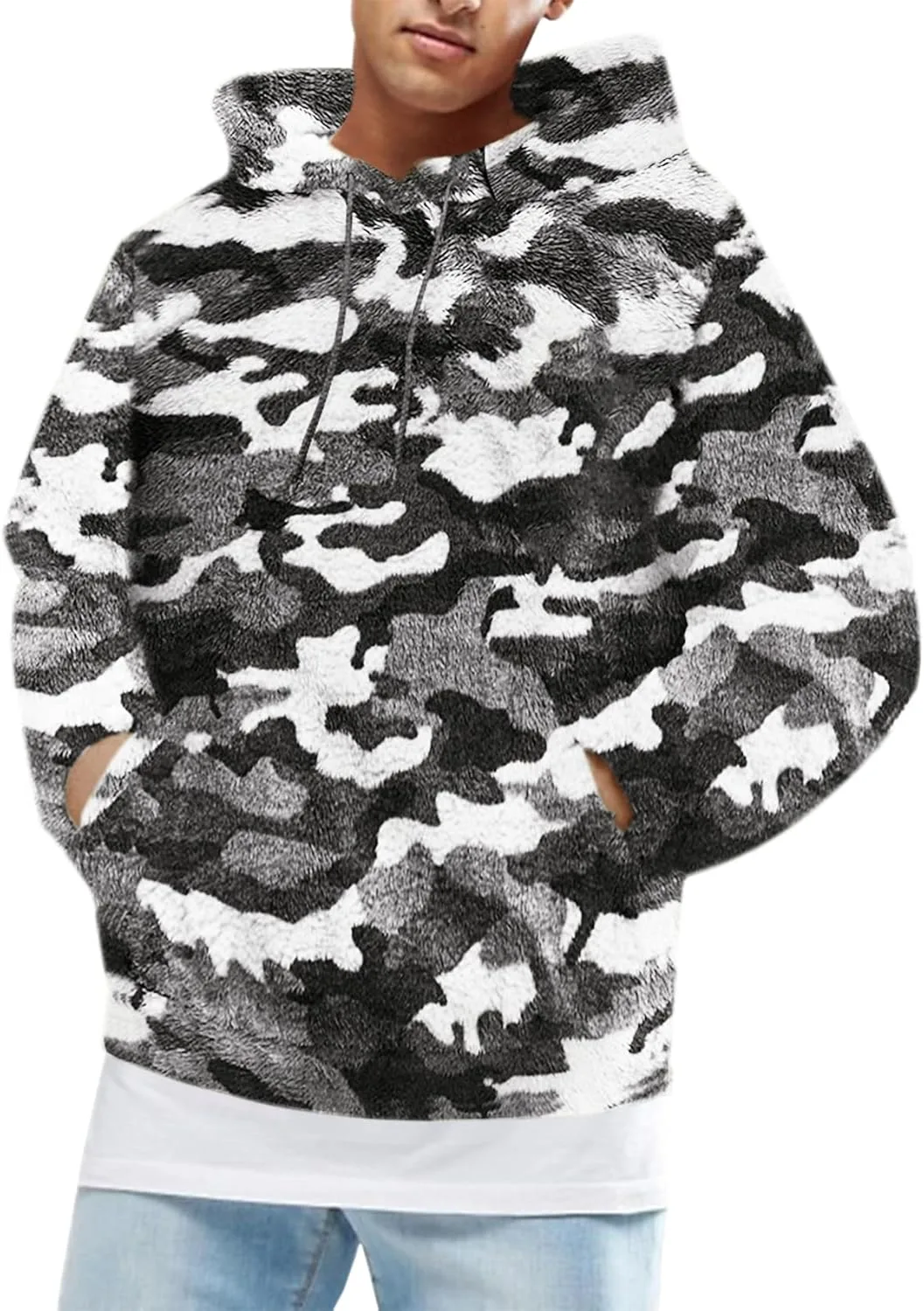 Runcati мужская толстовка с капюшоном Sherpa, длинный рукав, передний карман
Runcati мужская толстовка с капюшоном Sherpa, длинный рукав, передний карман