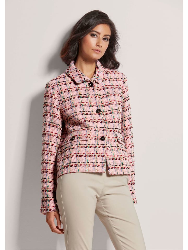 MADELEINE Короткий структурированный блейзер нежно-розового цвета / разноцветный
MADELEINE Короткий структурированный блейзер нежно-розового цвета / разноцветный