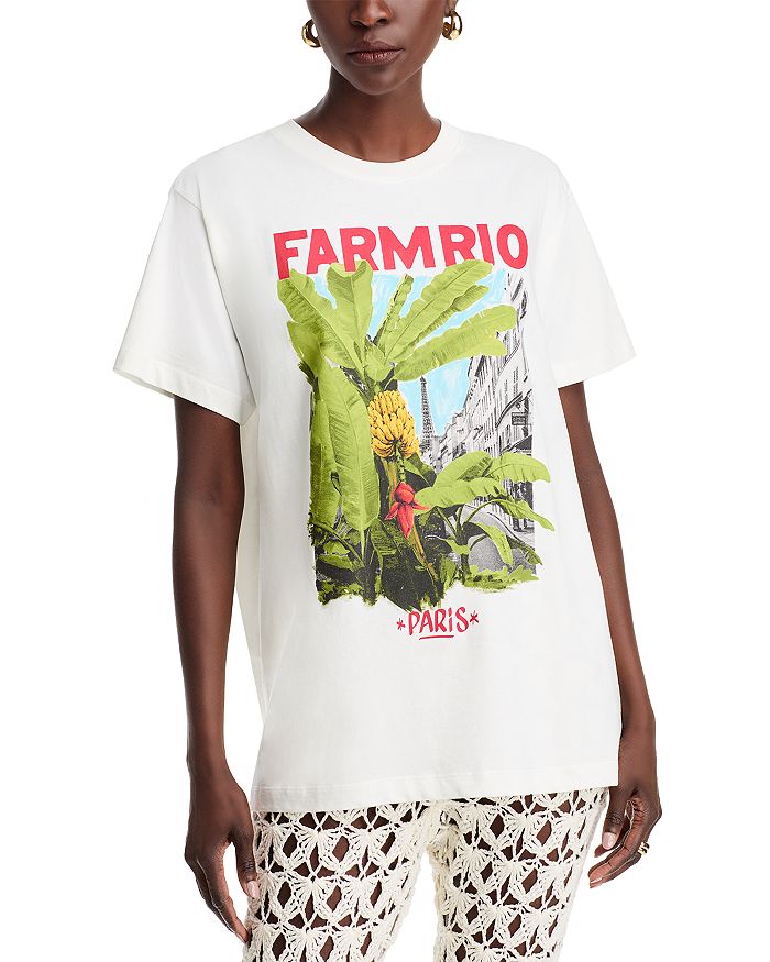 Футболка с рисунком «От Бразилии до мира» FARM Rio, слоновая кость/кремовый
Футболка с рисунком «От Бразилии до мира» FARM Rio, слоновая кость/кремовый