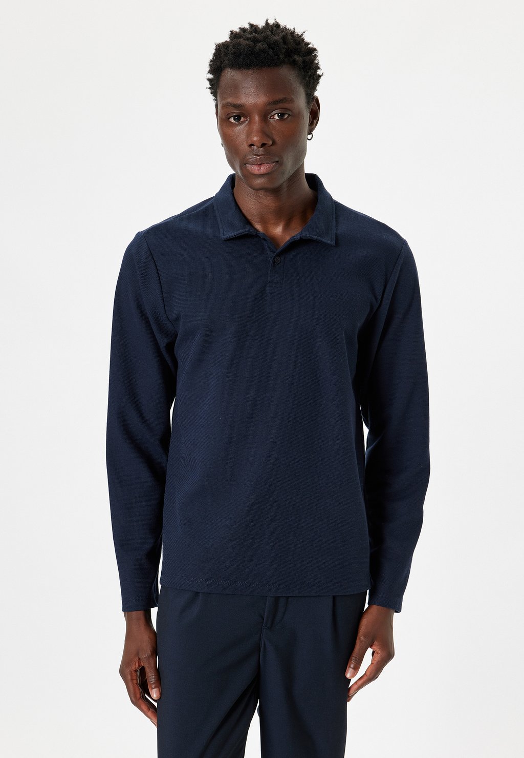 Рубашка поло Koton, темно-синий 
Рубашка поло Koton, темно-синий