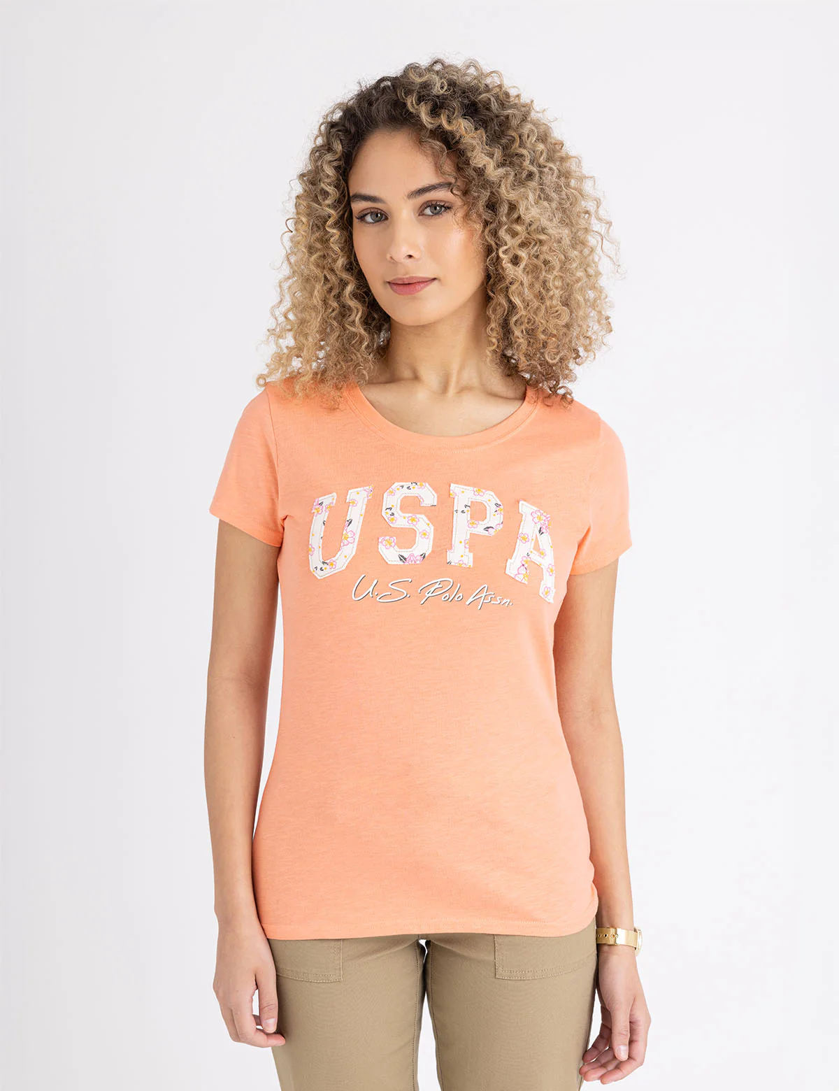 Футболка U.S. Polo Assn Floral Arch Uspa Scoop, персиковый
Футболка U.S. Polo Assn Floral Arch Uspa Scoop, персиковый