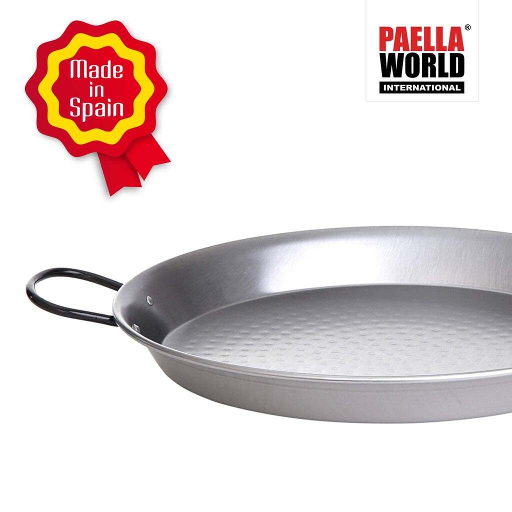 Paella World Оригинальная испанская сковорода для паэльи типа "Валенсиана" диаметром 50см
Paella World Оригинальная испанская сковорода для паэльи типа "Валенсиана" диаметром 50см