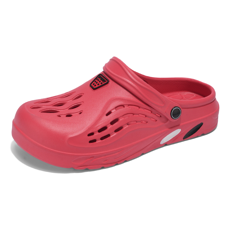 KUPE Красные мужские сабо, цвет Red 
KUPE Красные мужские сабо, цвет Red