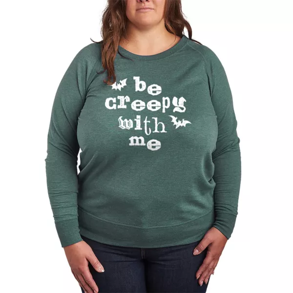 Большая футболка с длинным рукавом и надписью «Creepy with me bats» из французского терри Licensed Character, зеленый 
Большая футболка с длинным рукавом и надписью «Creepy with me bats» из французского терри Licensed Character, зеленый