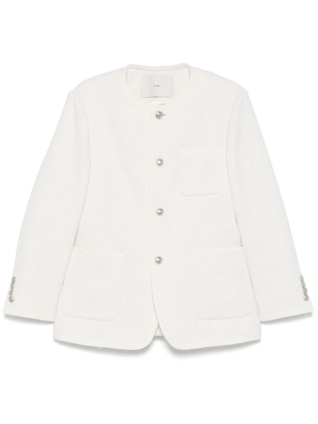 Твидовый жакет без воротника DUNST, белый
Твидовый жакет без воротника DUNST, белый