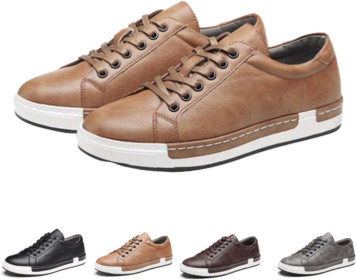 Мужские кожаные повседневные кроссовки, дышащие низкие прогулочные туфли для бизнеса Ainijia&Holo, желтый
Мужские кожаные повседневные кроссовки, дышащие низкие прогулочные туфли для бизнеса Ainijia&Holo, желтый