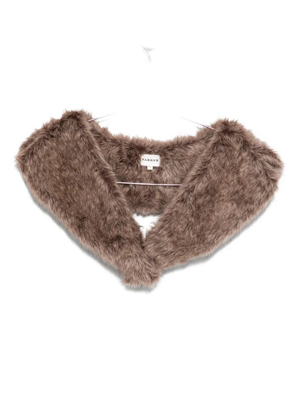 Шарф с воротником из искусственного меха P.A.R.O.S.H., коричневый
Шарф с воротником из искусственного меха P.A.R.O.S.H., коричневый