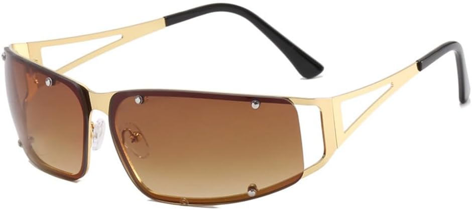 Женские модные солнцезащитные очки с полой линзой, ретро-стиль, для уличной фотографии, в стиле 2000-х, стимпанк, с прозрачными линзами, трендовые оттенки KTUCN, Golden Tea
Женские модные солнцезащитные очки с полой линзой, ретро-стиль, для уличной фотографии, в стиле 2000-х, стимпанк, с прозрачными линзами, трендовые оттенки KTUCN, Golden Tea