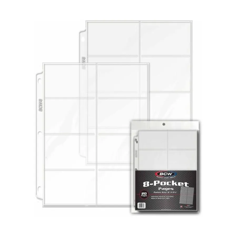 8-карманные страницы (20), Binders (BCW Supplies)
8-карманные страницы (20), Binders (BCW Supplies)