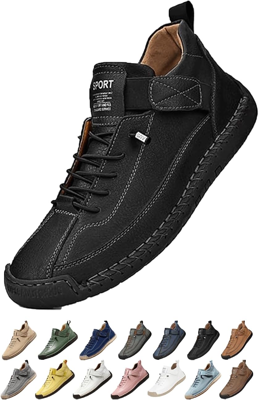 Удобные ортопедические кроссовки, регулируемые кожаные кроссовки, легкие повседневные лоферы с противоскользящей подошвой Generic, черный
Удобные ортопедические кроссовки, регулируемые кожаные кроссовки, легкие повседневные лоферы с противоскользящей подошвой Generic, черный